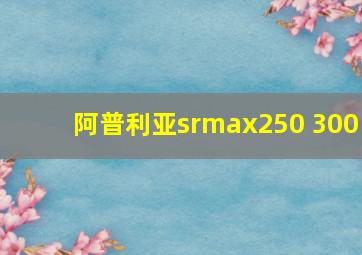 阿普利亚srmax250 300